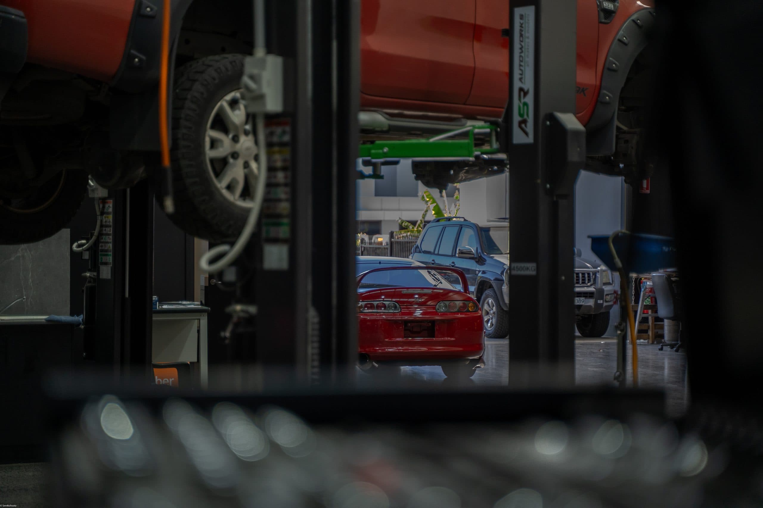 A work van in for servicing at ASR Autoworks